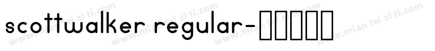 scottwalker regular字体转换